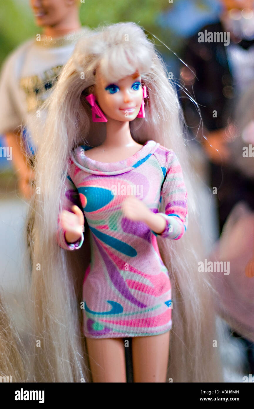 Ultra Hair Barbie 1993 Mattel female Barbie fashion doll Stock Photo - Alamy