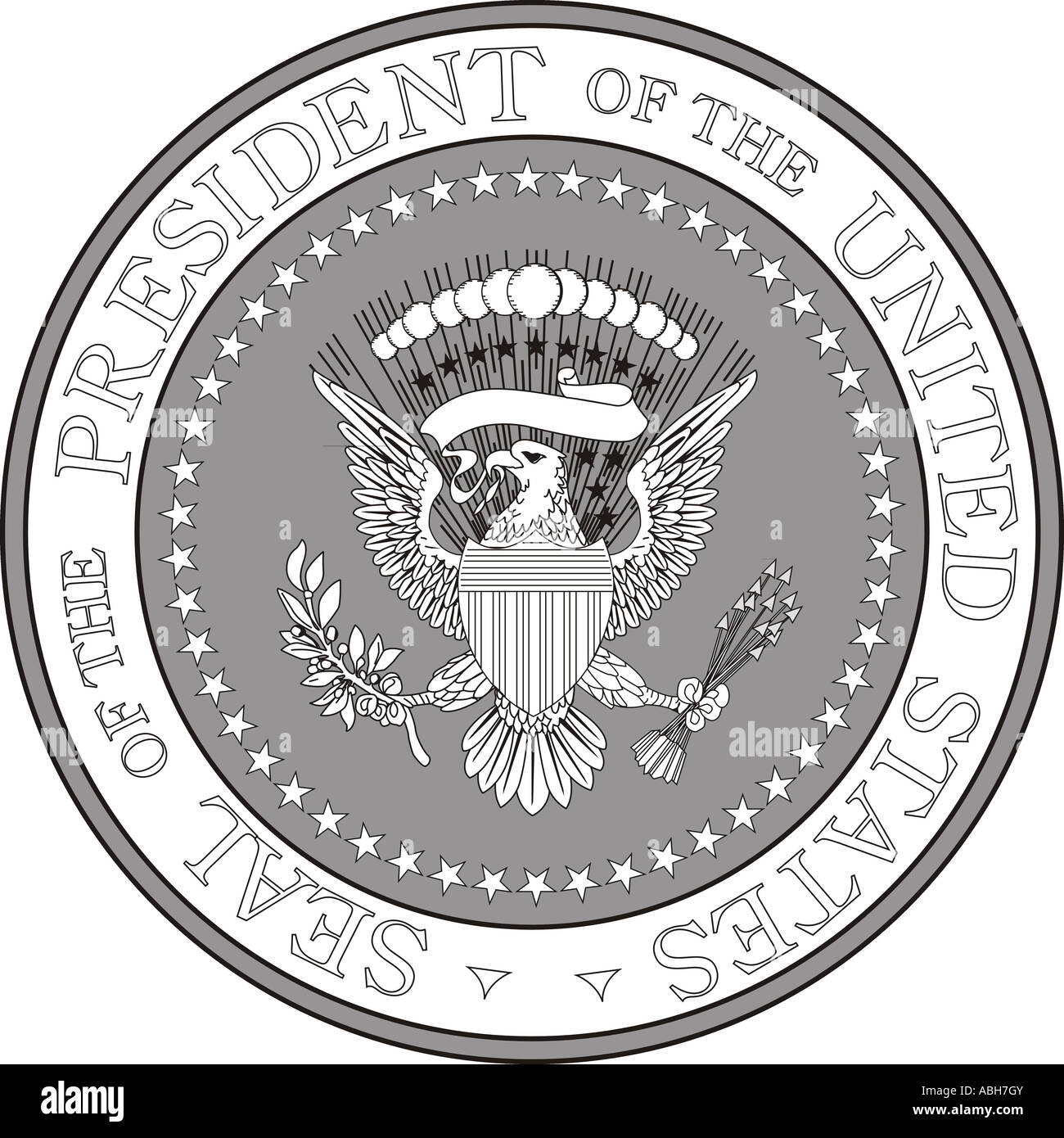 The Presidential Seal Of The United States Of America Stock Photo