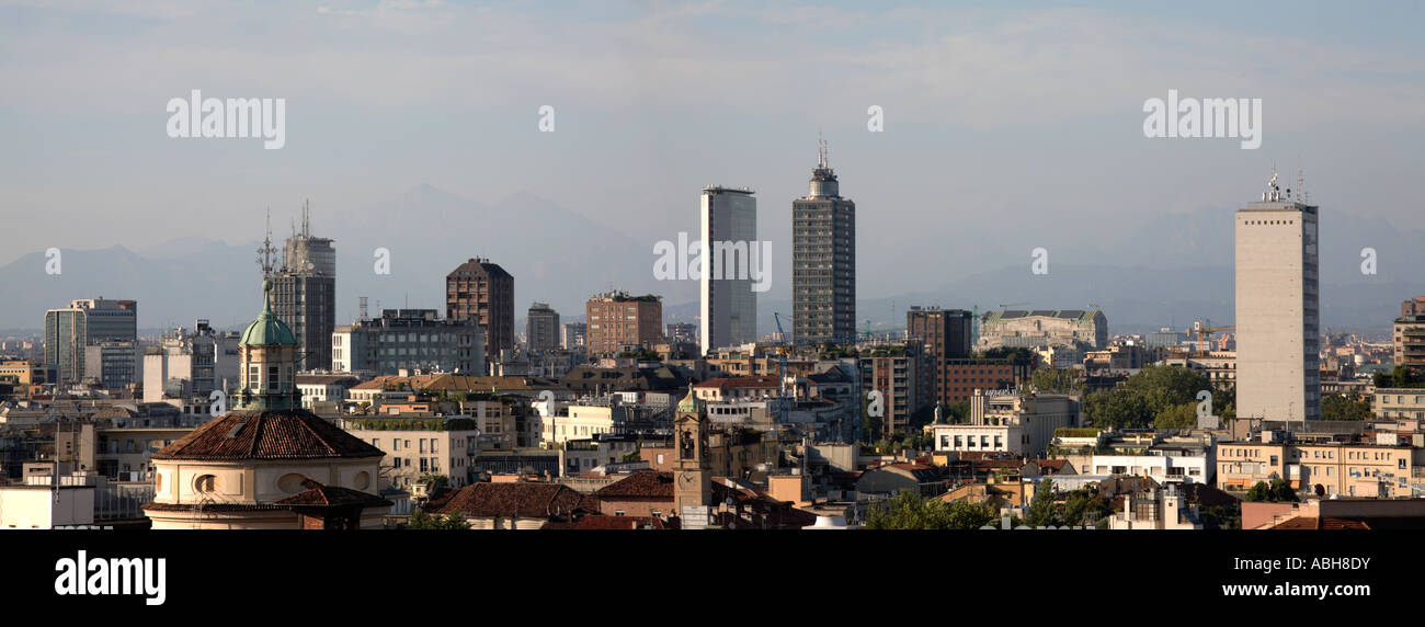 Cityscape of Milan, Italy Stock Photo