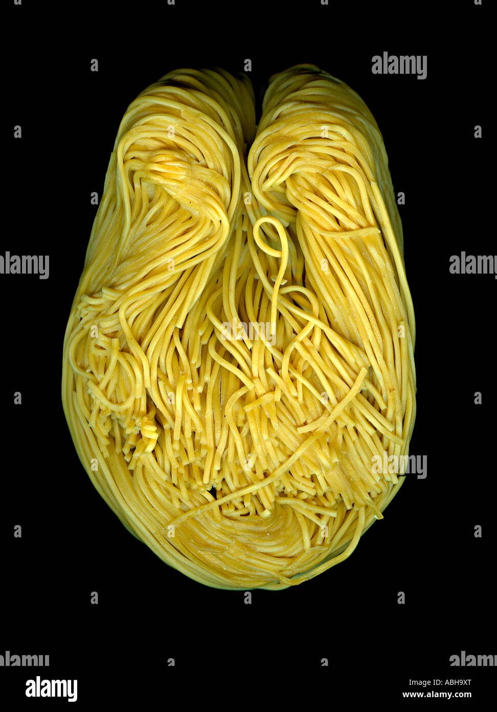 Egg noodles, dry and uncooked Stock Photo Alamy