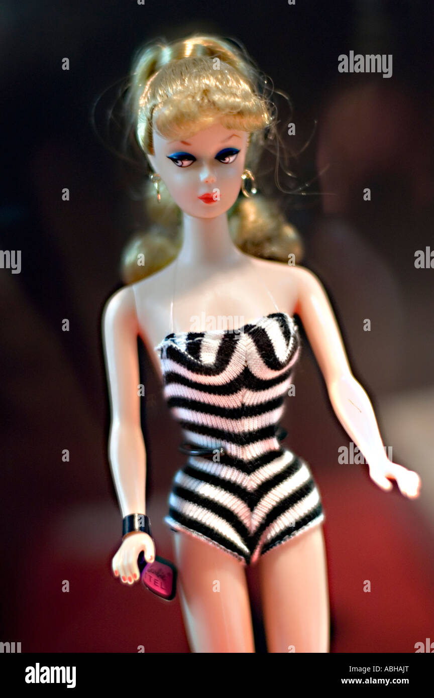 Ponytail Barbie #1 1959 Mattel Barbie fashion doll Stock Photo