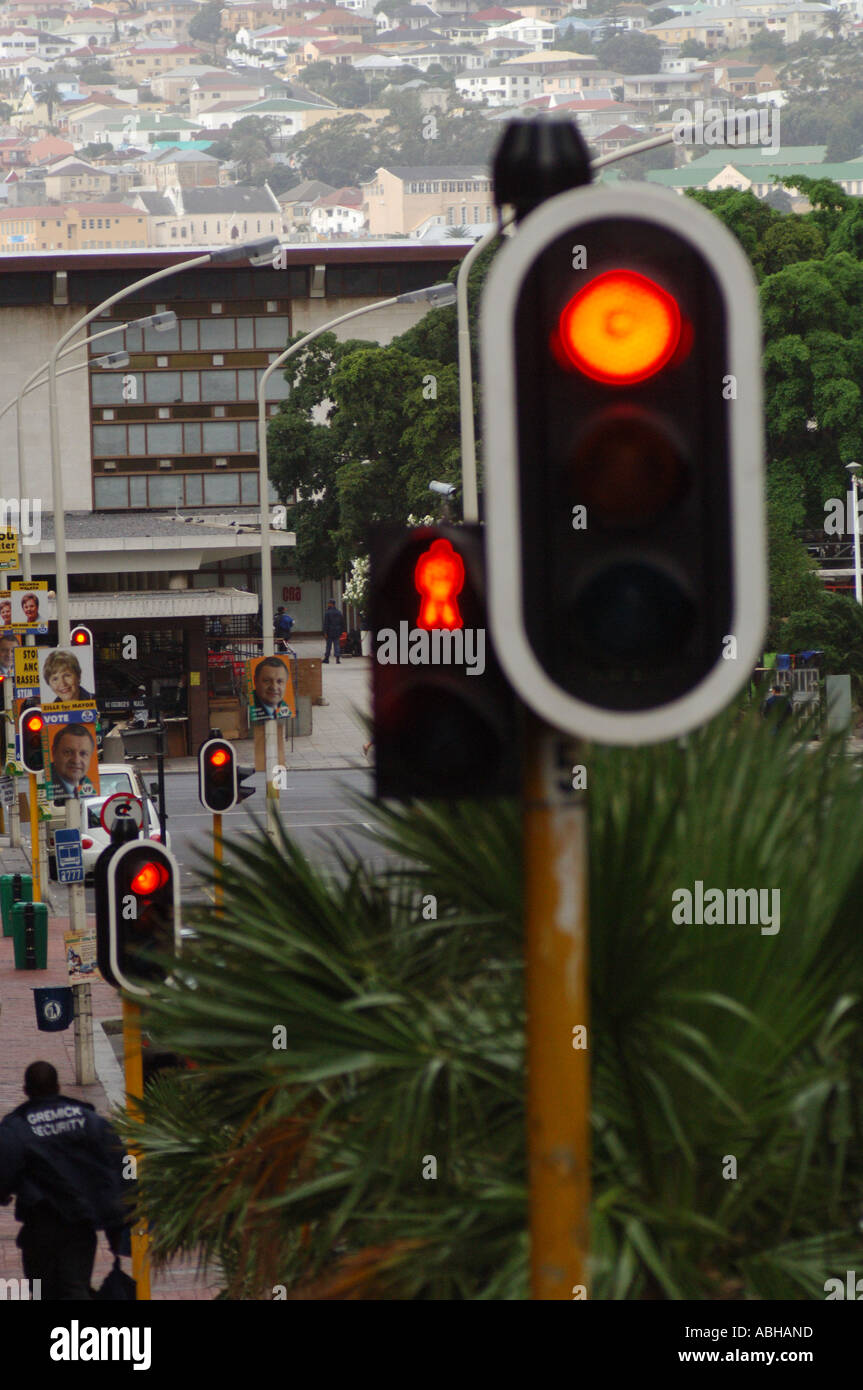 Traffic lights in Cape Town in South Africa Stock Photo Alamy
