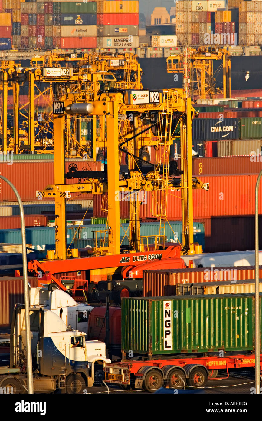 Shipping Industry / A Busy Shipping Container Terminal.The Port of