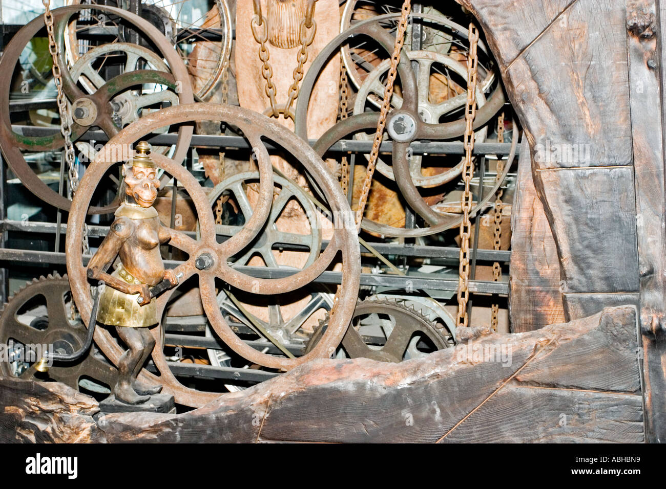 Detail of Millenium Clock sculpture on display at the Royal Museum in ...