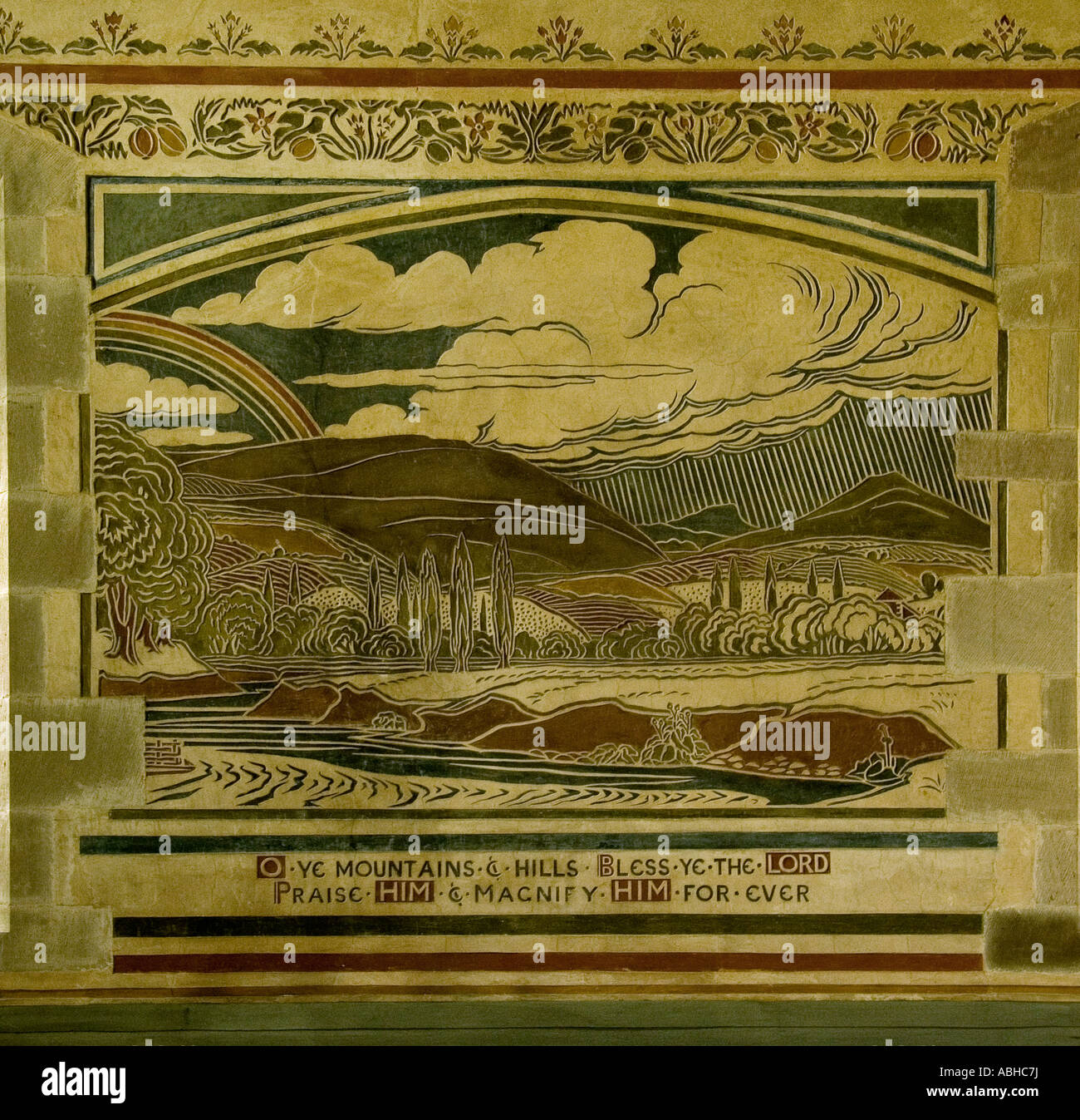 Church of St Mary the Virgin Llanfair Kilgeddin Stock Photo Alamy