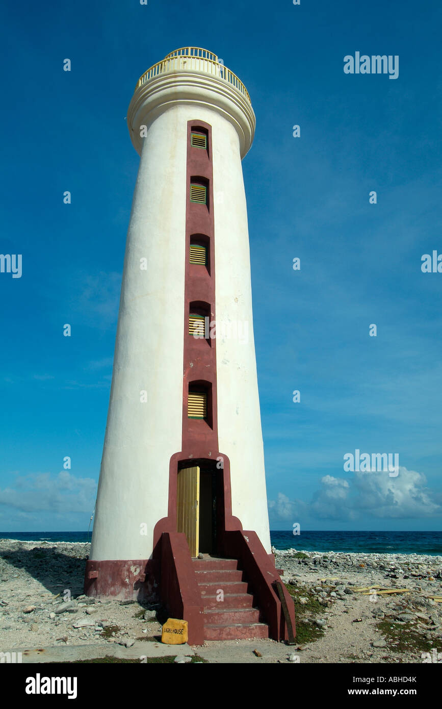 Willemstoren lighthouse at south end of Bonaire Stock Photo - Alamy