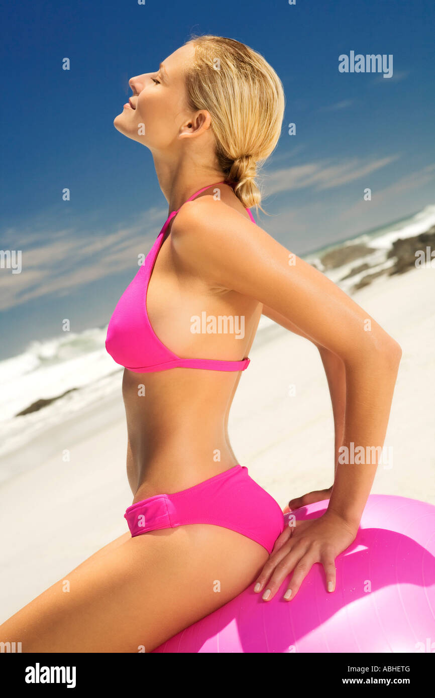 Pink bikini beach Clearance