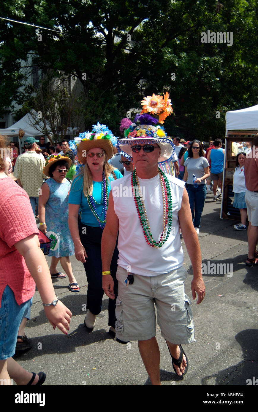 Man wearing a funny hat hi-res stock photography and images - Alamy