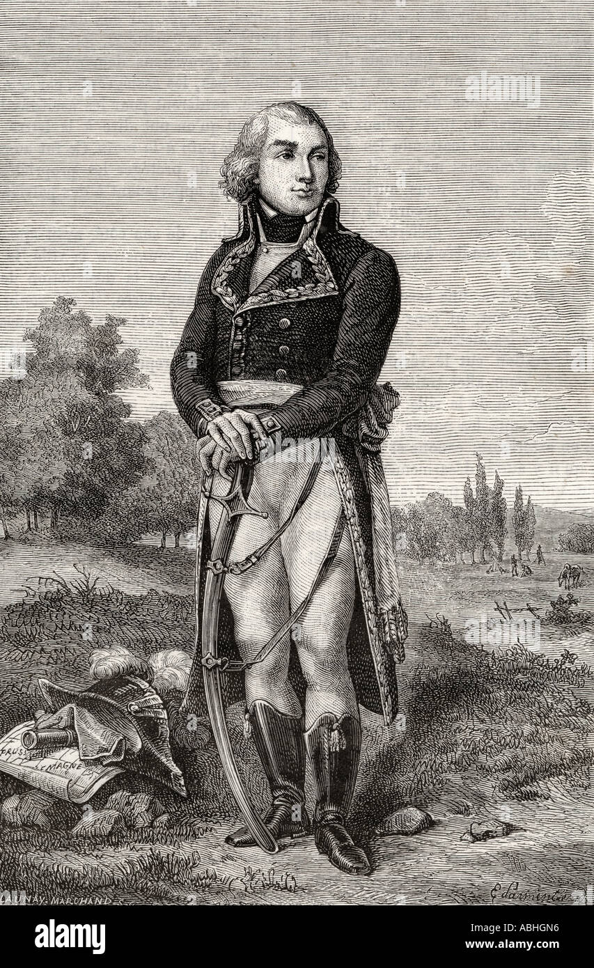 Jean-Baptiste Jourdan, 1st Count Jourdan, 1762 - 1833. French politician and Marshal of France. Victor at the Battle of Fleurus. Stock Photo