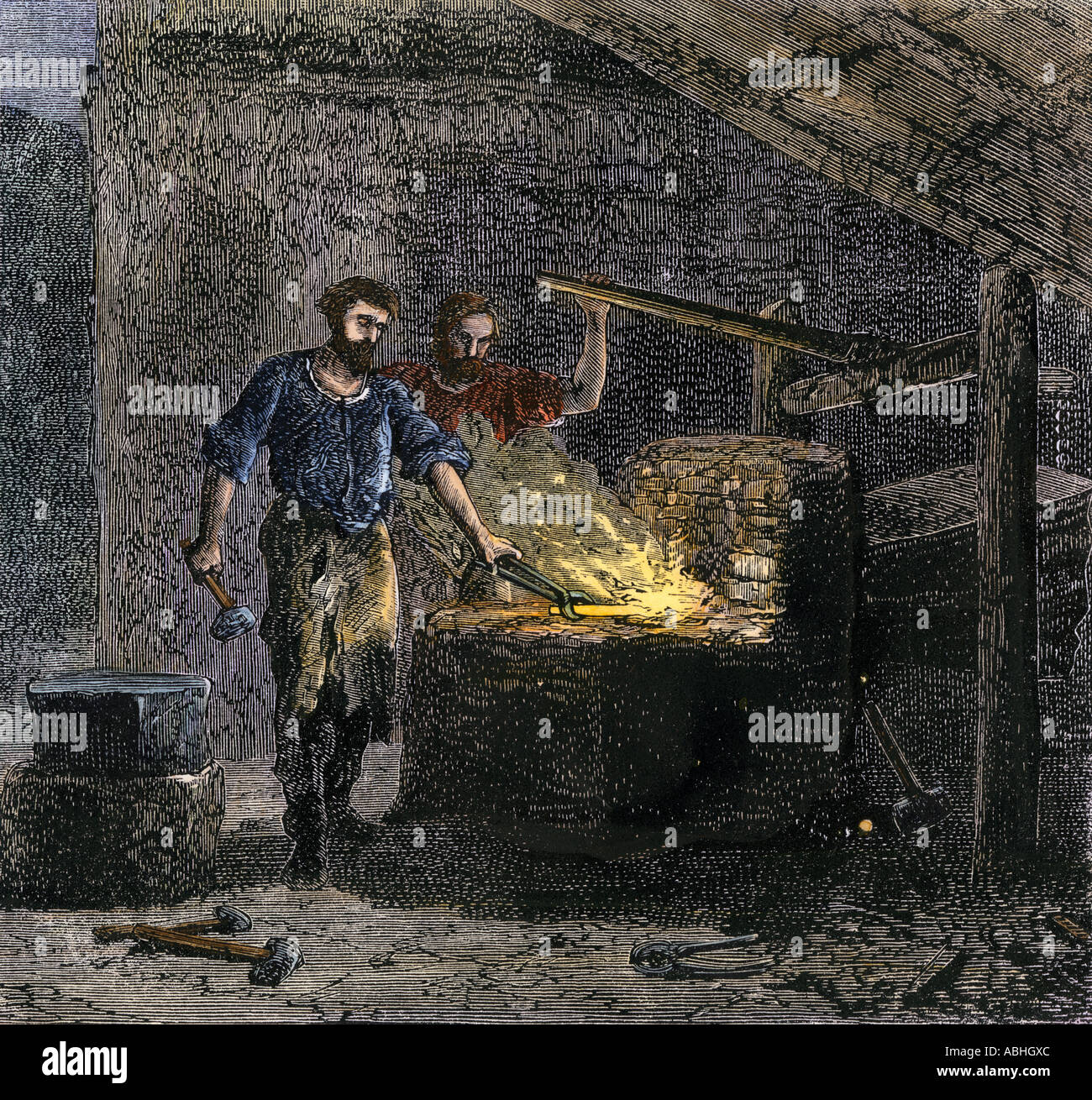 Blacksmith 1800s hires stock photography and images Alamy