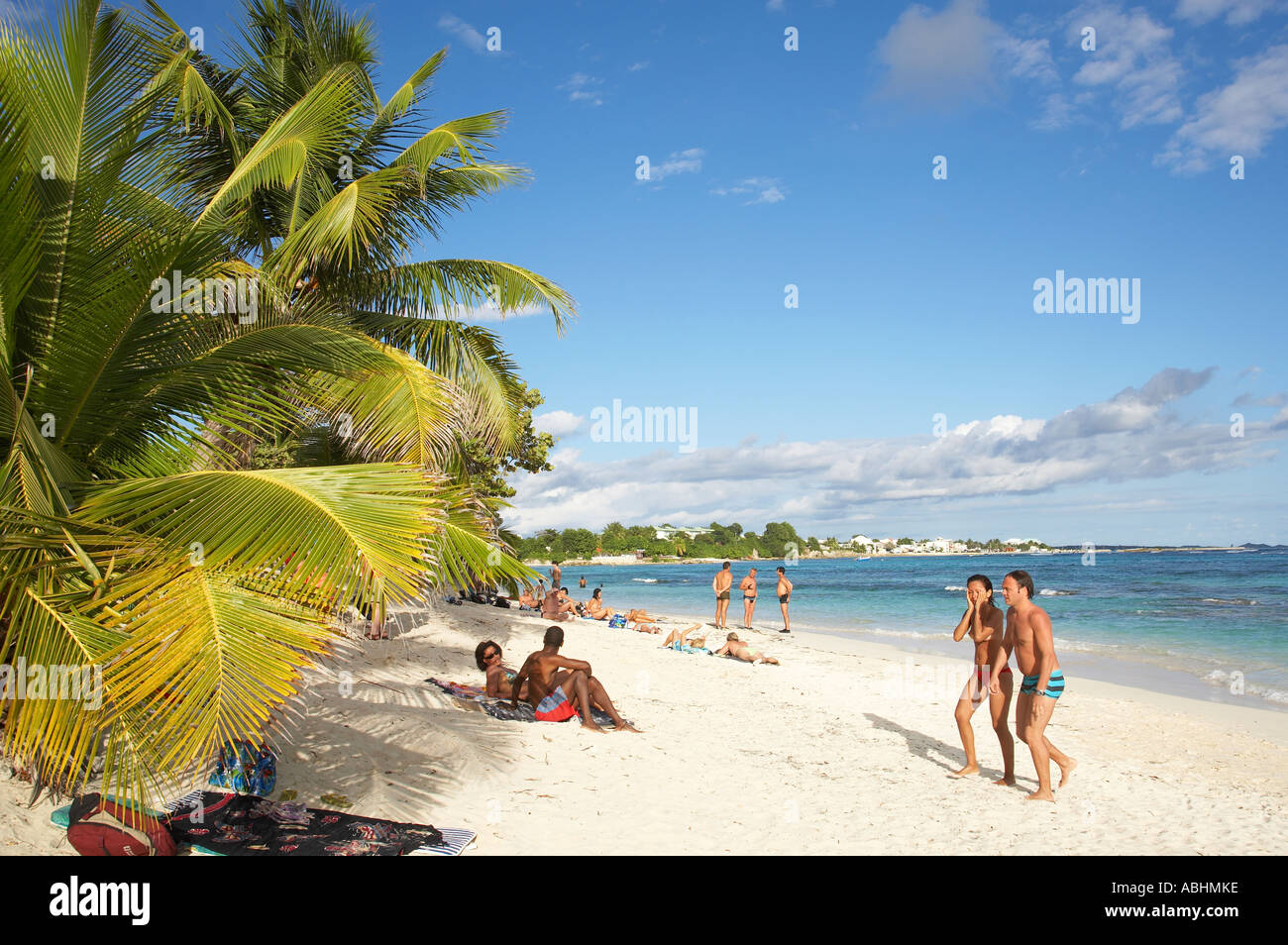 France Guadeloupe Grande Terre Beach Saint Stock Photos