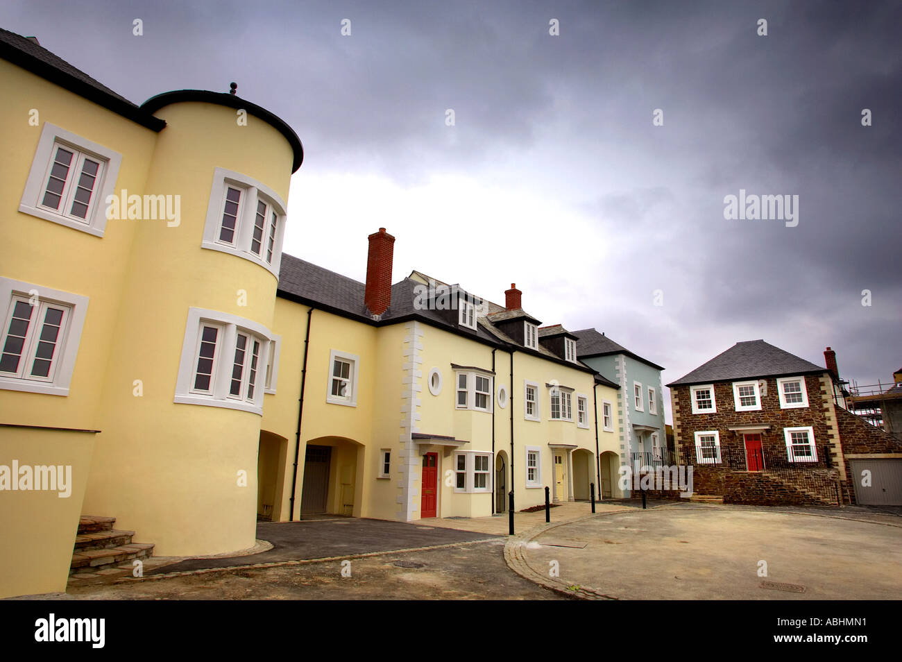 The Belvedere property development in Truro Cornwall Stock Photo Alamy