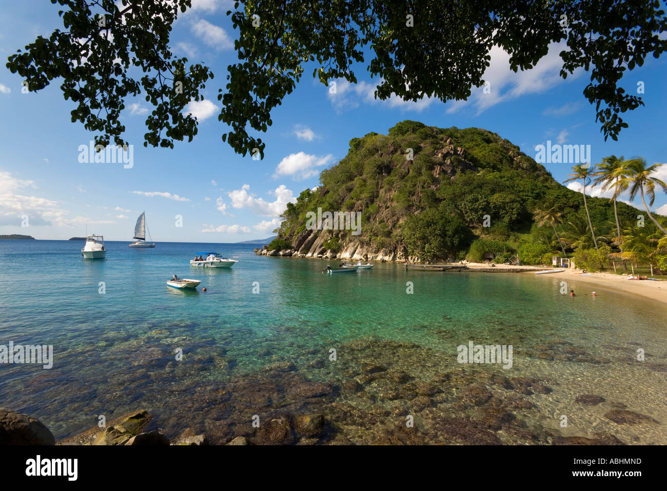 Boats Near The Beach Plage Du Pain De Sucre Les Saintes