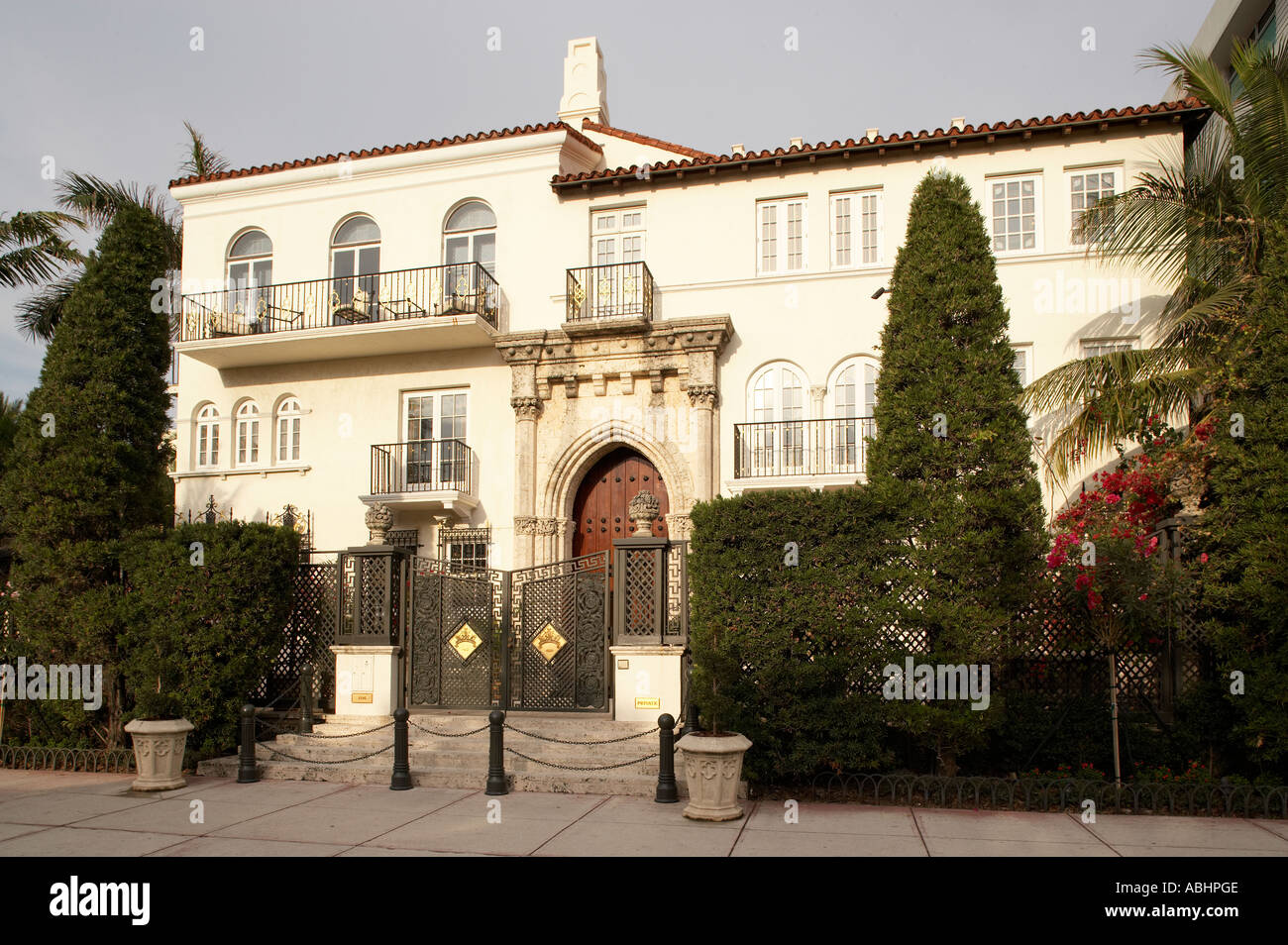 Casa Casuarina former house of Gianni Versace who got shot in front of the  gates Ocean Drive South Beach MIami Stock Photo - Alamy