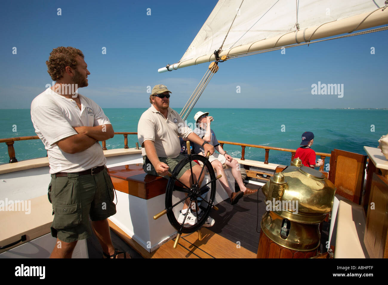 Florida Memory • Close-up view of deck house on board the historic Western  Union schooner - Key West, Florida