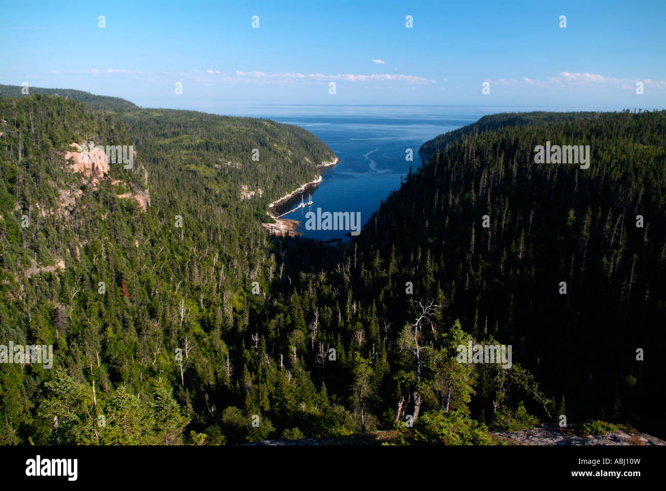 Baie Saint Pancrace, near Baie Comeau, Quebec Stock Photo Alamy