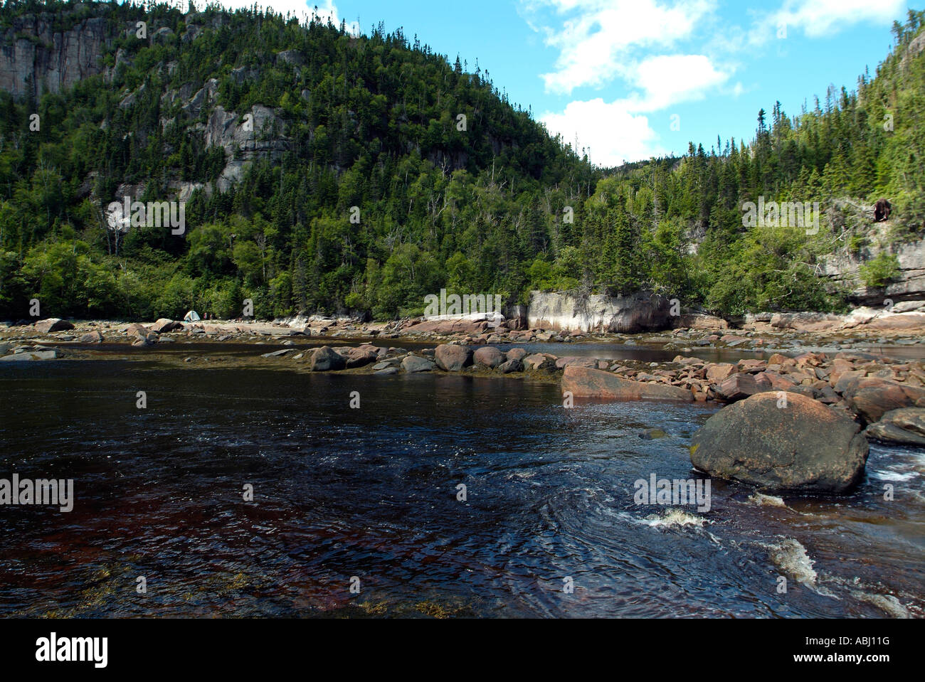 Baie Saint Pancrace, near Baie Comeau, Quebec Stock Photo Alamy