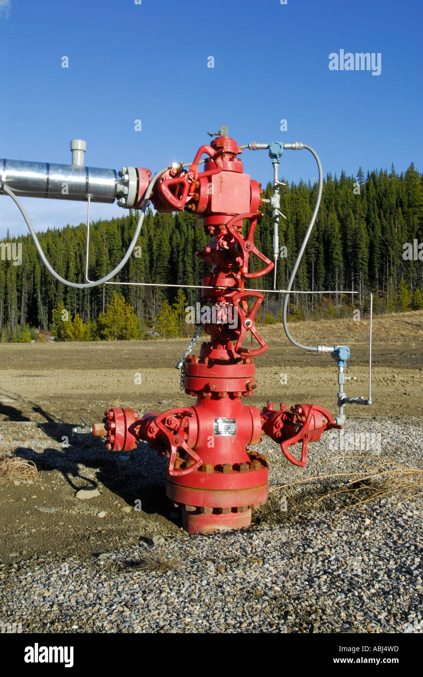 Natural Gas Well Head Stock Photo - Alamy