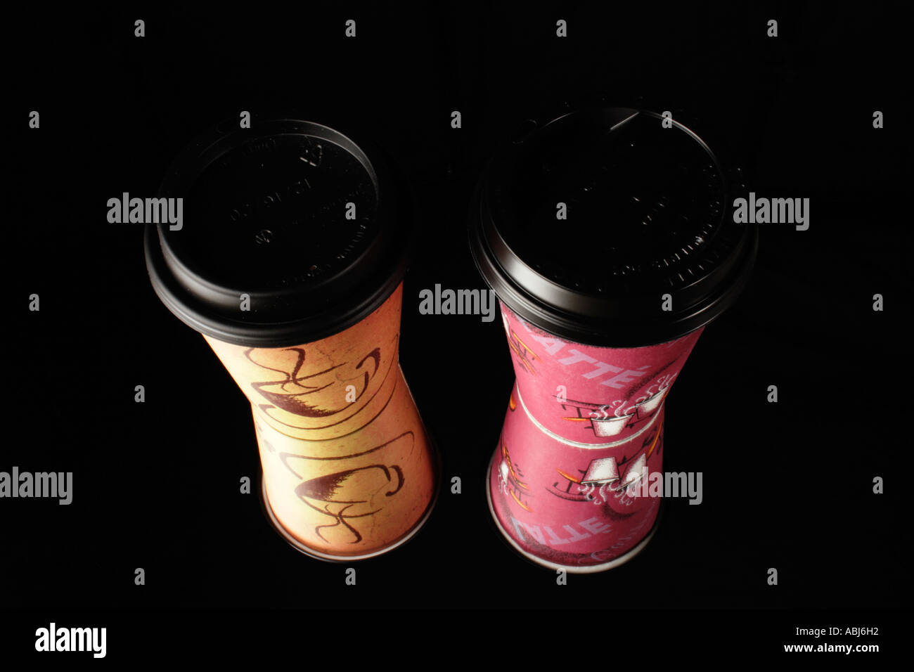 Tea and Coffee takeaway. Stock Photo