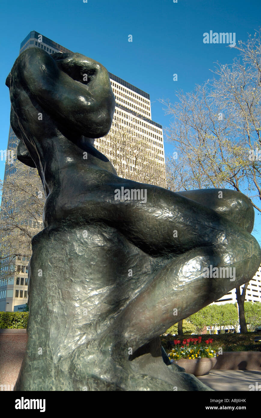 Statue in Dallas downtown, Texas Stock Photo Alamy