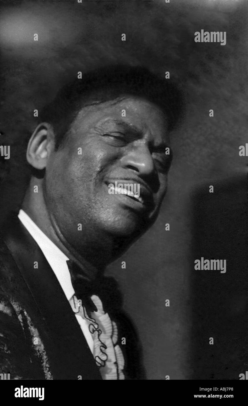 Earl Hines at the piano at Ronnie Scott's club. Stock Photo