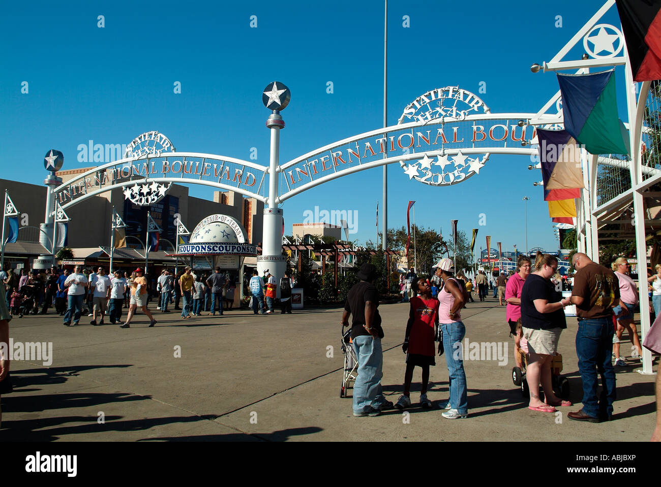 Main entry of the Dallas State fair park Stock Photo Alamy