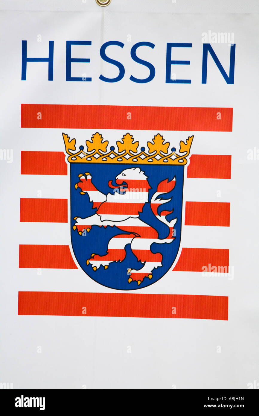 Hessen Landeswappen Hessen Coat of Arms Stock Photo - Alamy