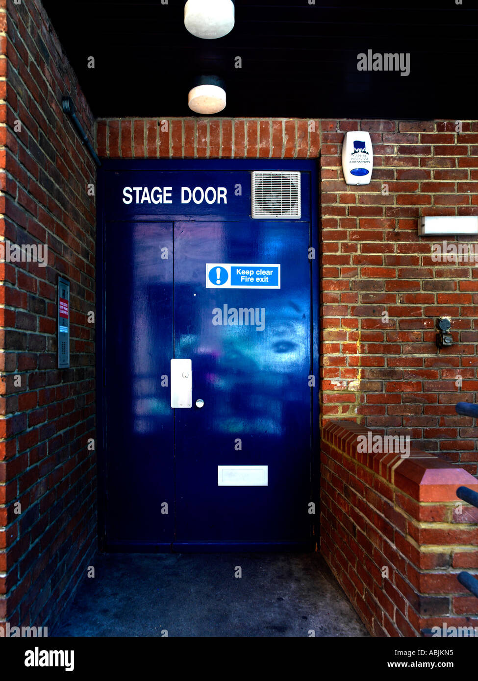 Stage Door of Epsom Playhouse in Surrey England Stock Photo Alamy