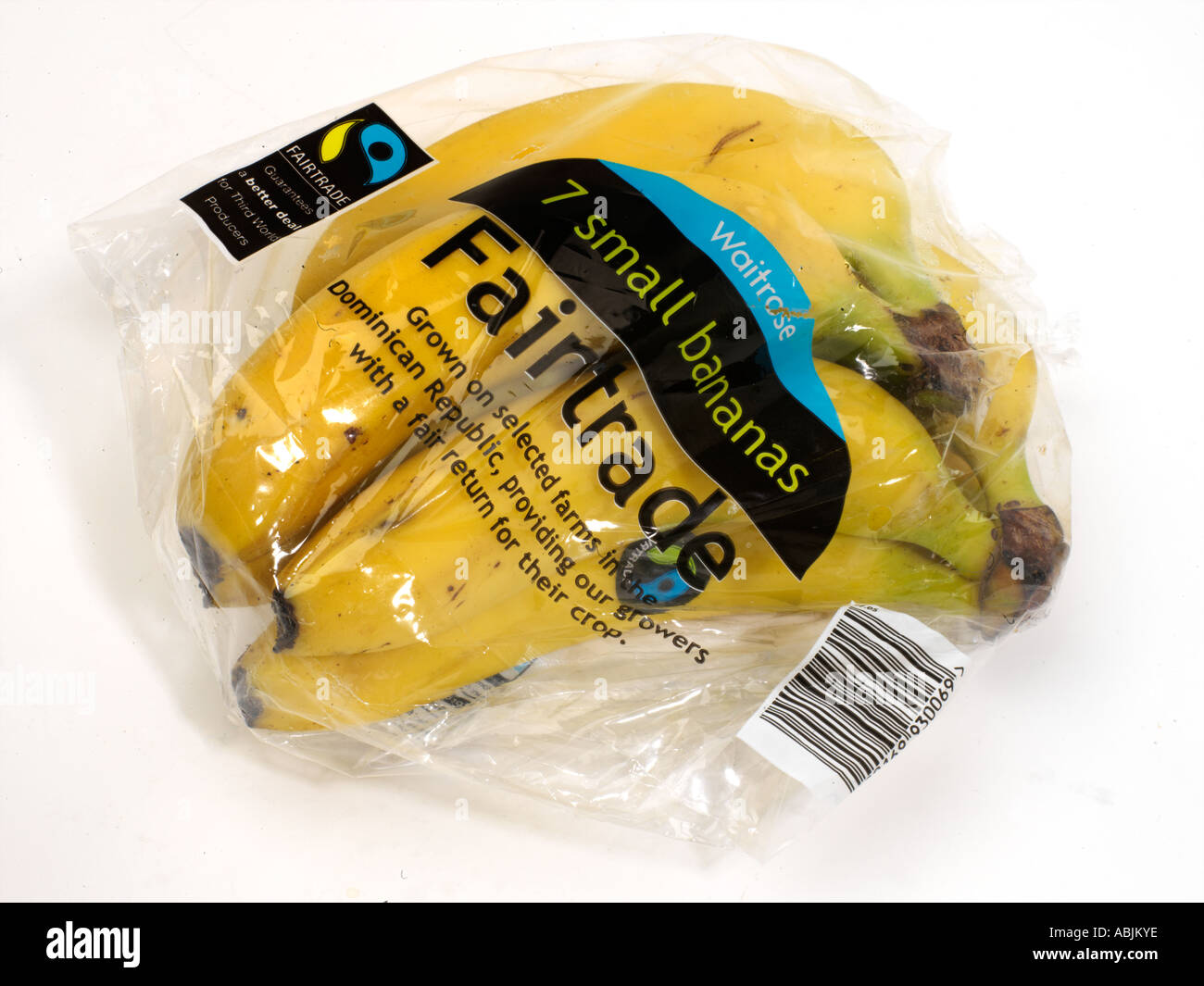 Packet of Fairtrade Bananas from Dominican Republic Stock Photo Alamy
