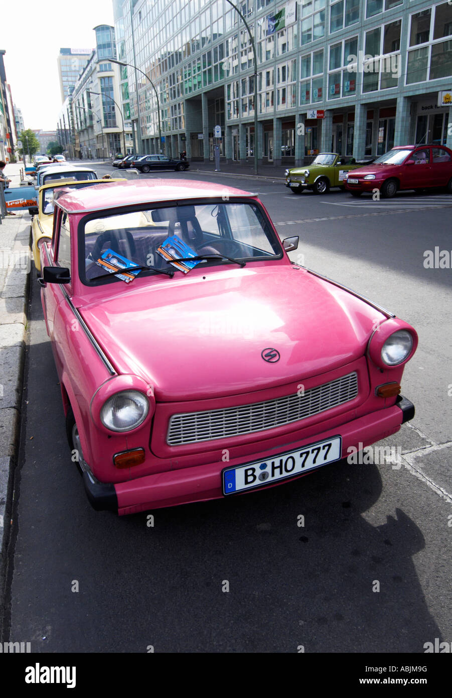 Trabant in Berlin Stock Photo