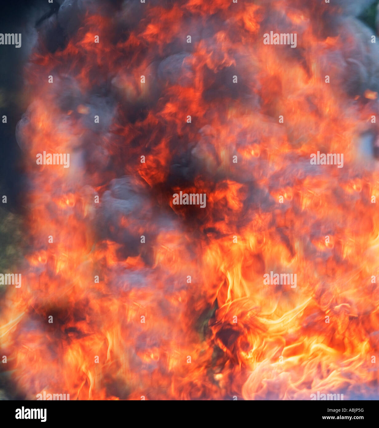 Full frame view of fire and smoke Stock Photo - Alamy