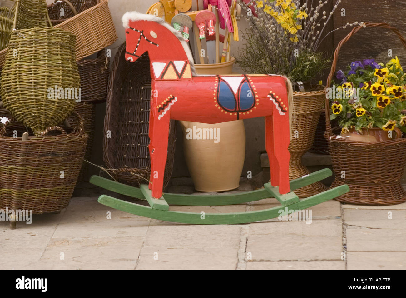 Red rocking horse hi-res stock photography and images - Alamy