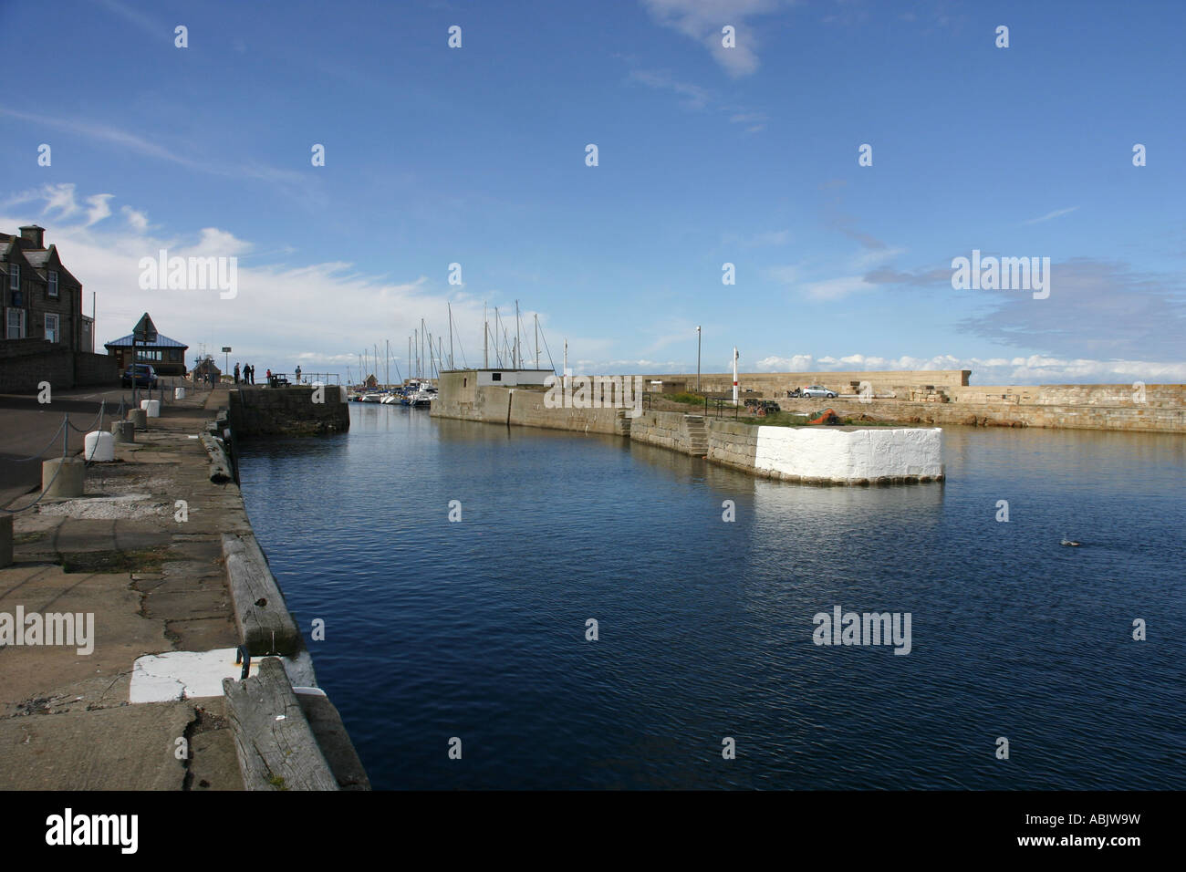 Harbour Lossiemouth Moray Scotland Stock Photo Alamy