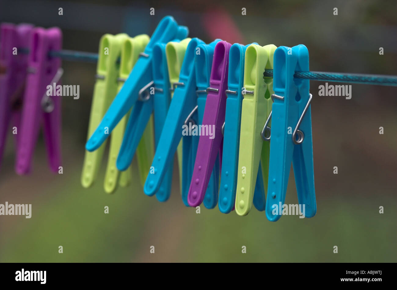 Multi coloured clothes pegs hires stock photography and images Alamy