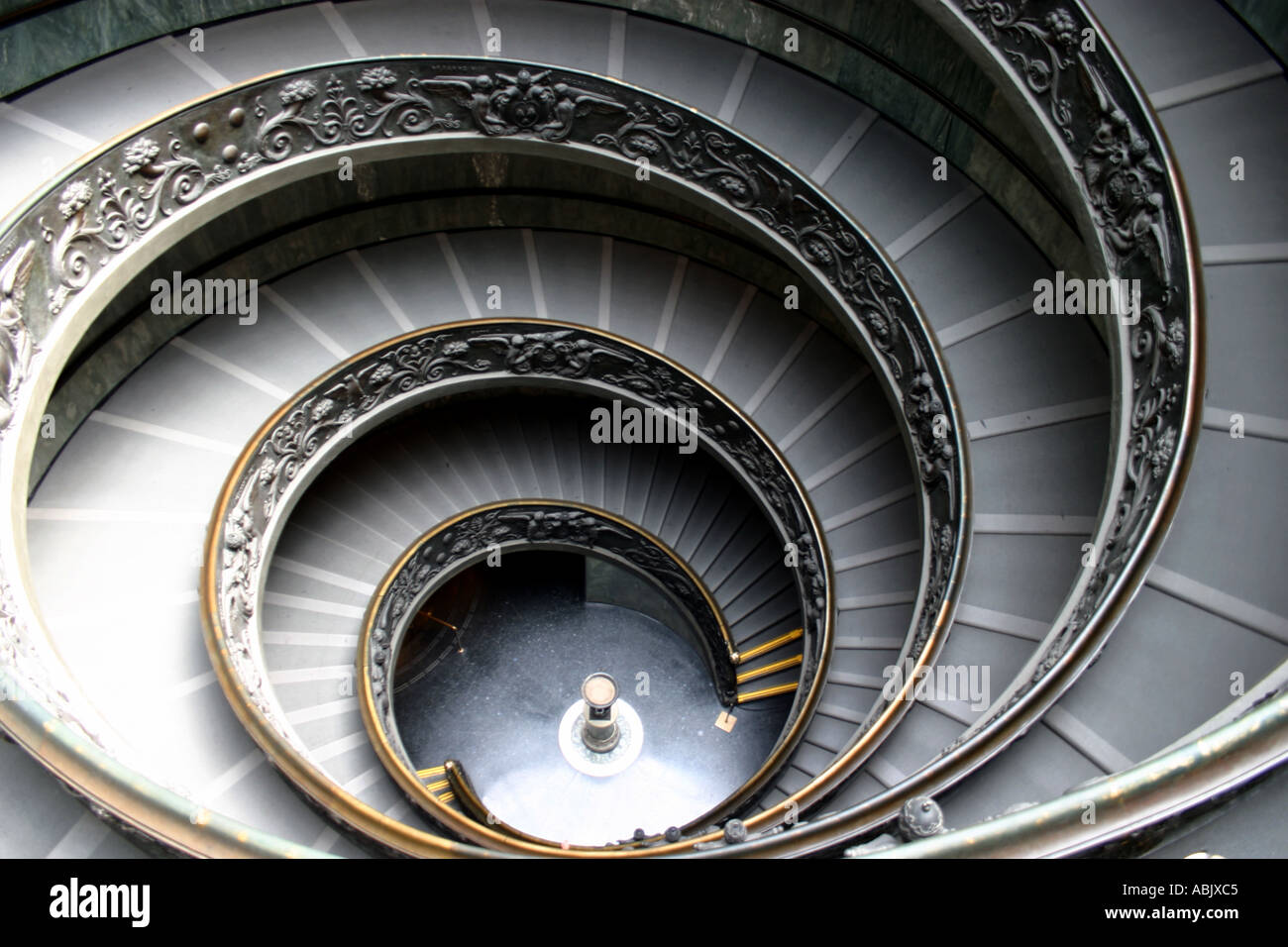 Spiral Staircase Vatican Museum Rome Italy Stock Photo