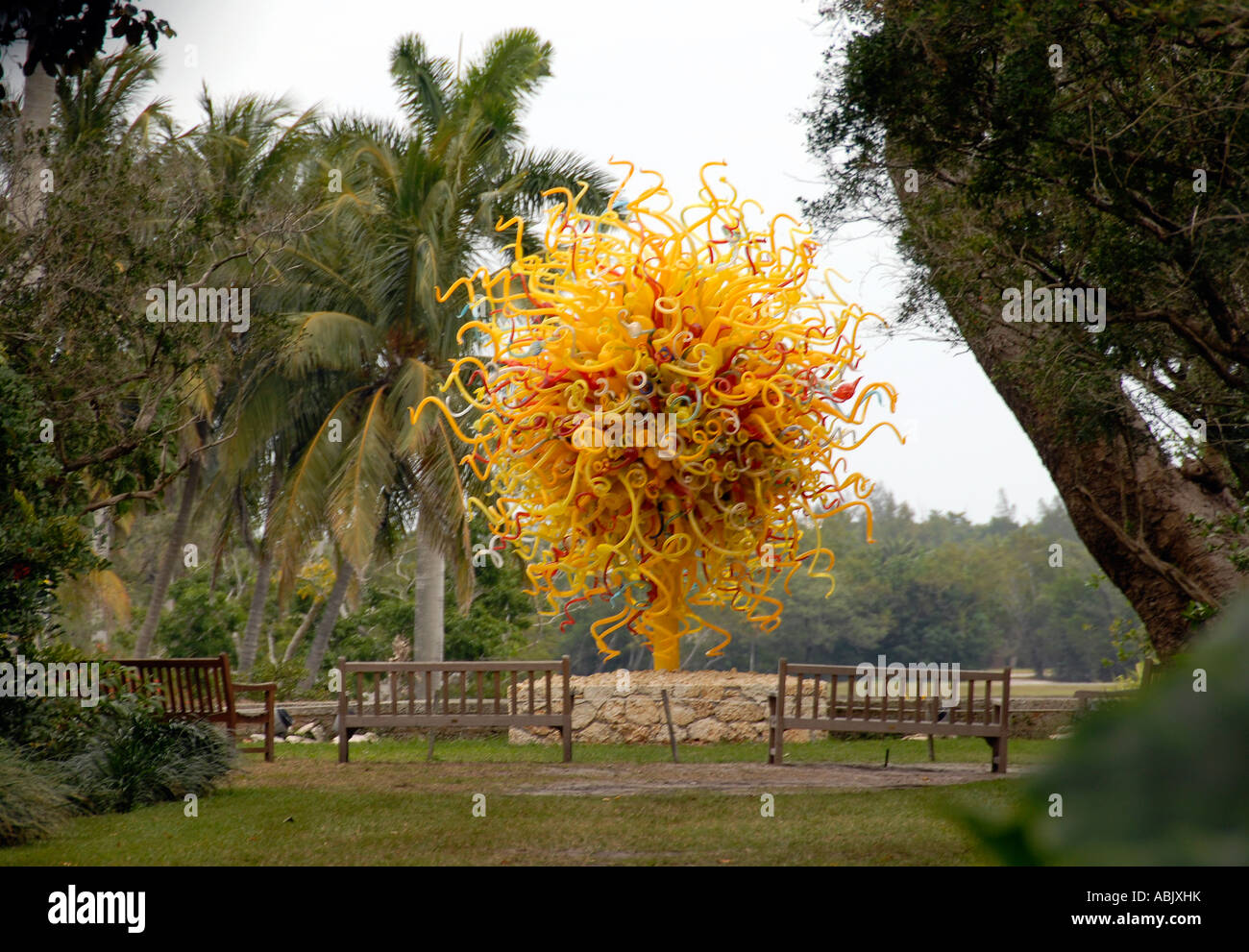 Dale Chihuly blown glass installation in Florida Stock Photo