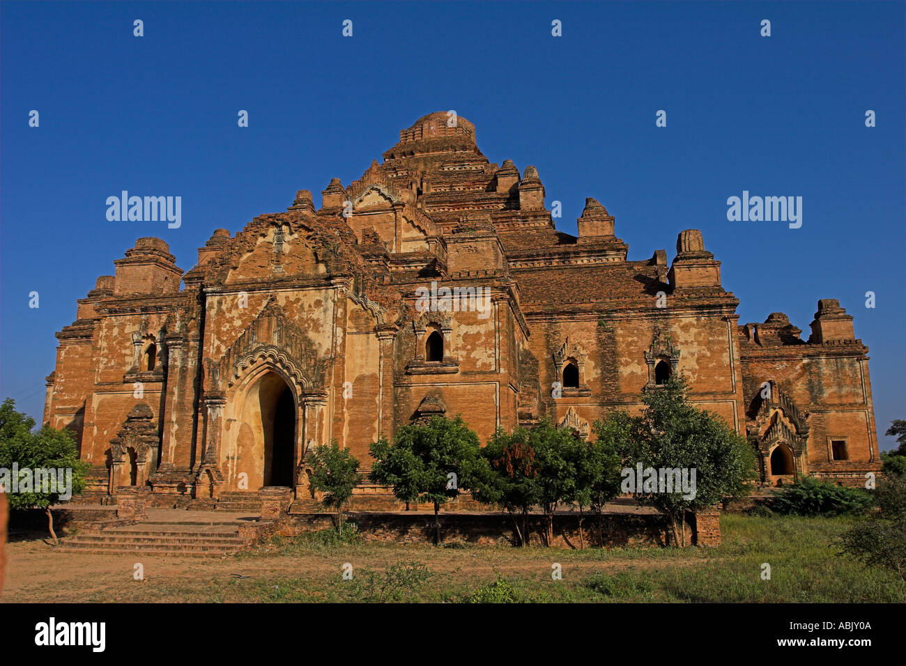 Myanmar Bagan Old Bagan Dhammayangyi Phato built by King Narathu in 1167 Stock Photo