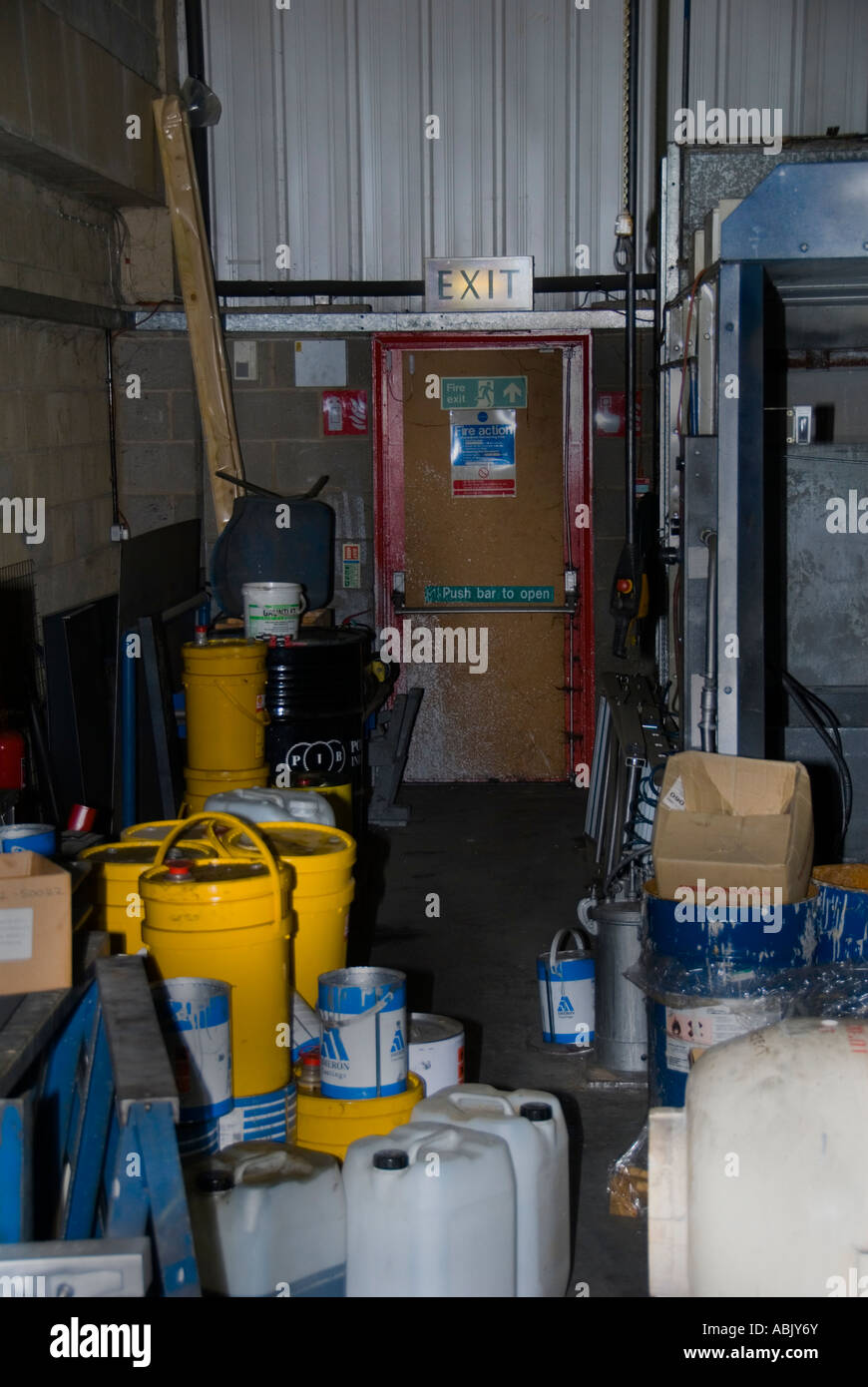 Blocked fire exit hires stock photography and images Alamy