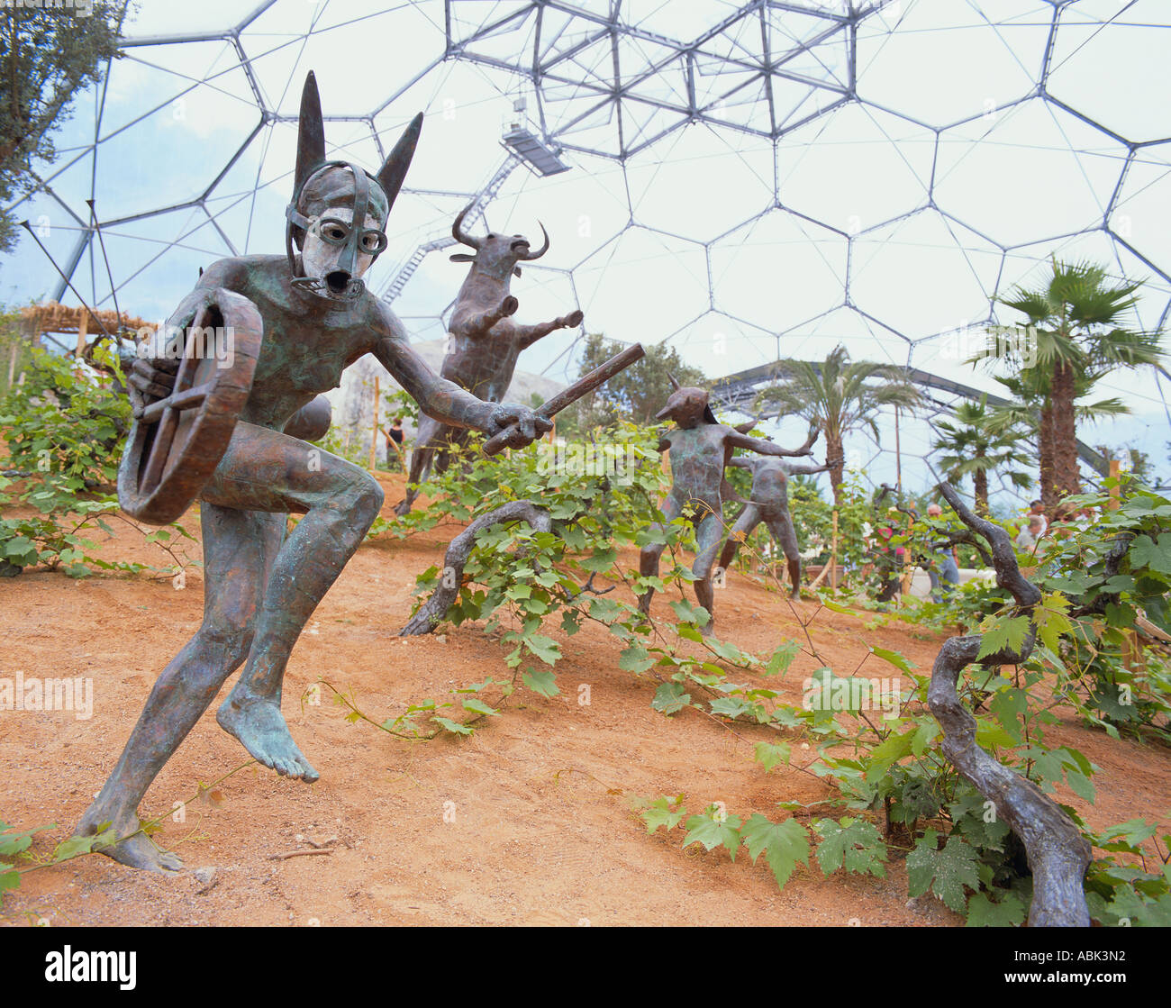 Statue eden project cornwall england hires stock photography and