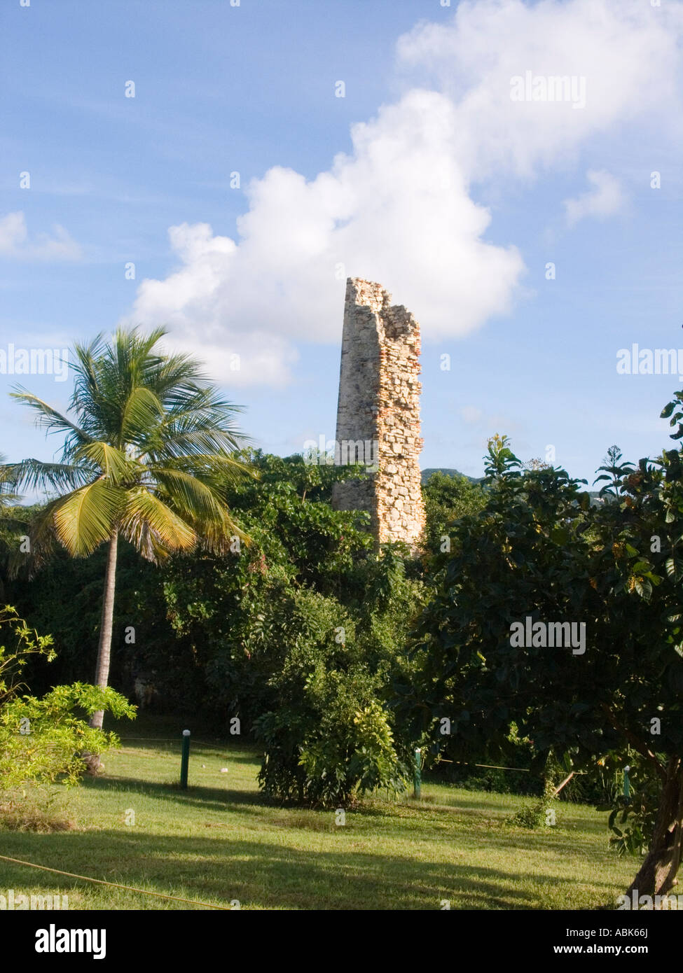 Chimney and Tropical Gardens, Estate Little Princess, Christiansted, St
