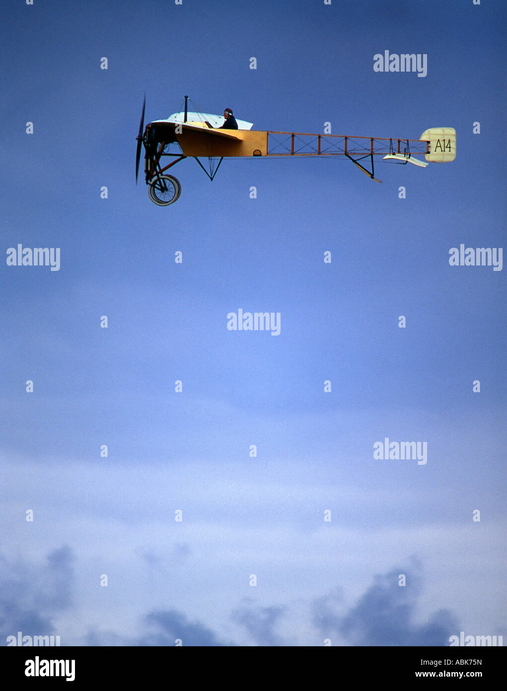 Replica of the first airplane to fly across the English Channel the