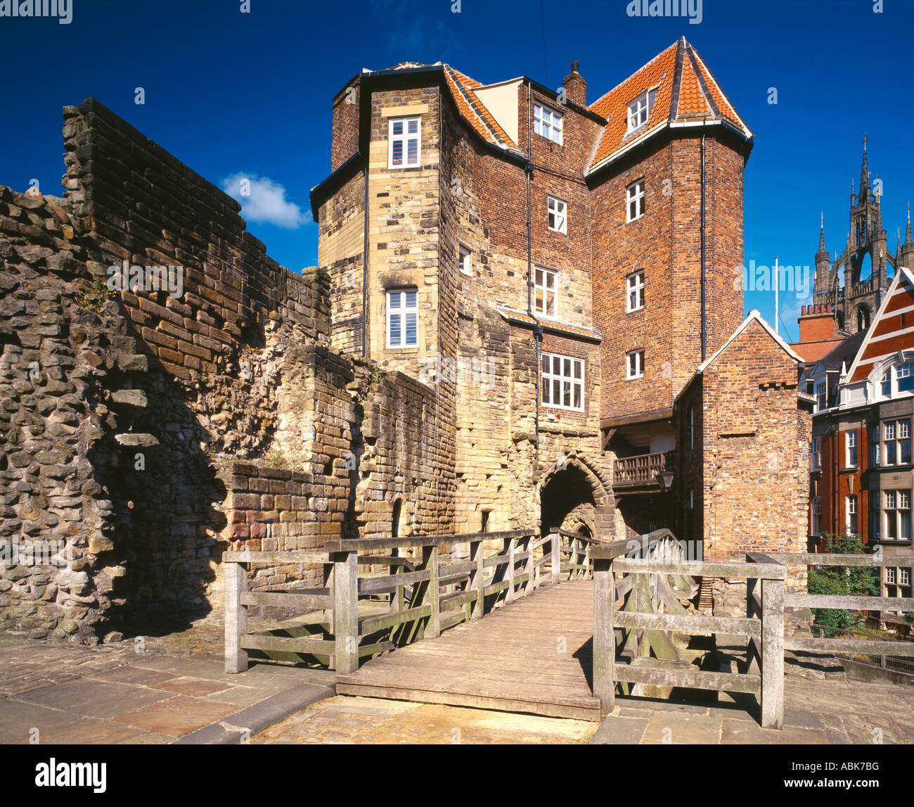 View of the Black Gate, Newcastle upon Tyne, Tyne and Wear Stock Photo