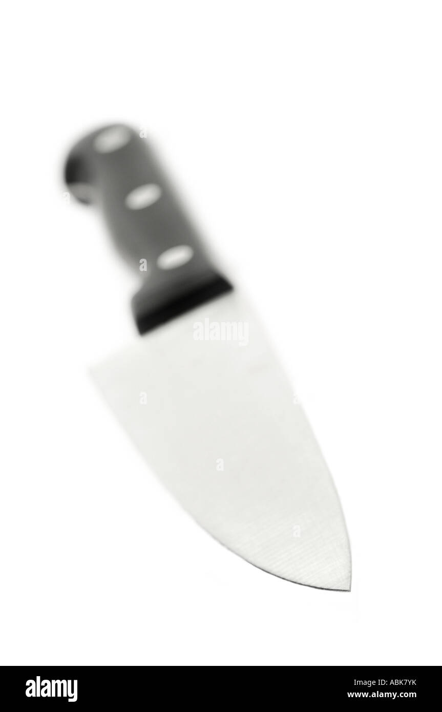 Cooks knife against white background Stock Photo