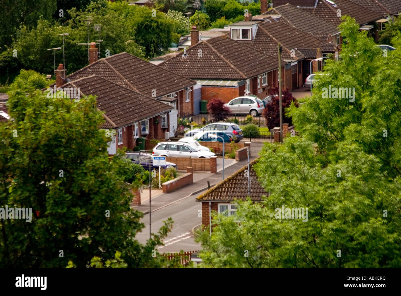 england midlands warwickshire housing estate henley in arden Stock