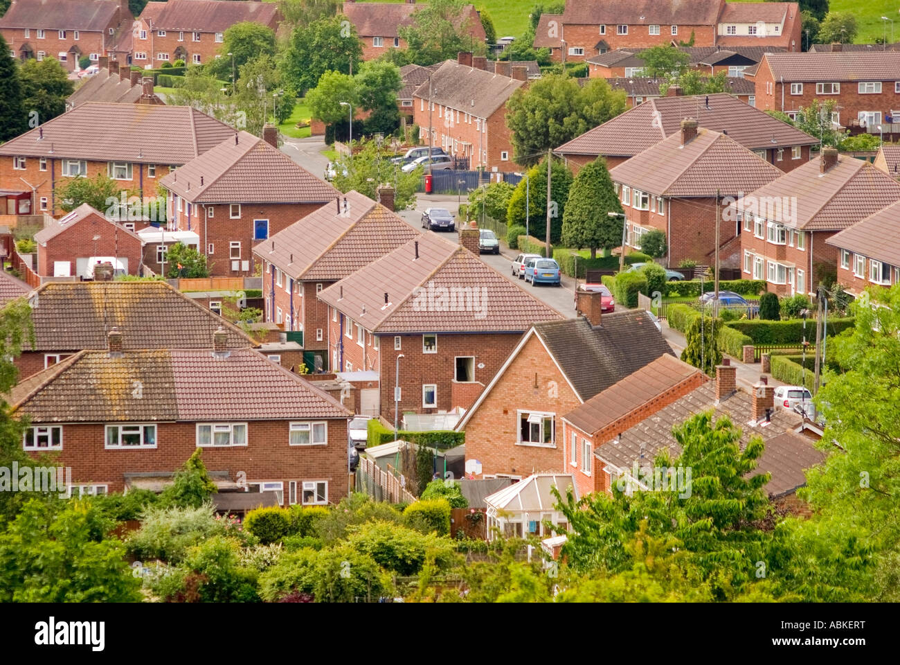 england midlands warwickshire housing estate henley in arden Stock