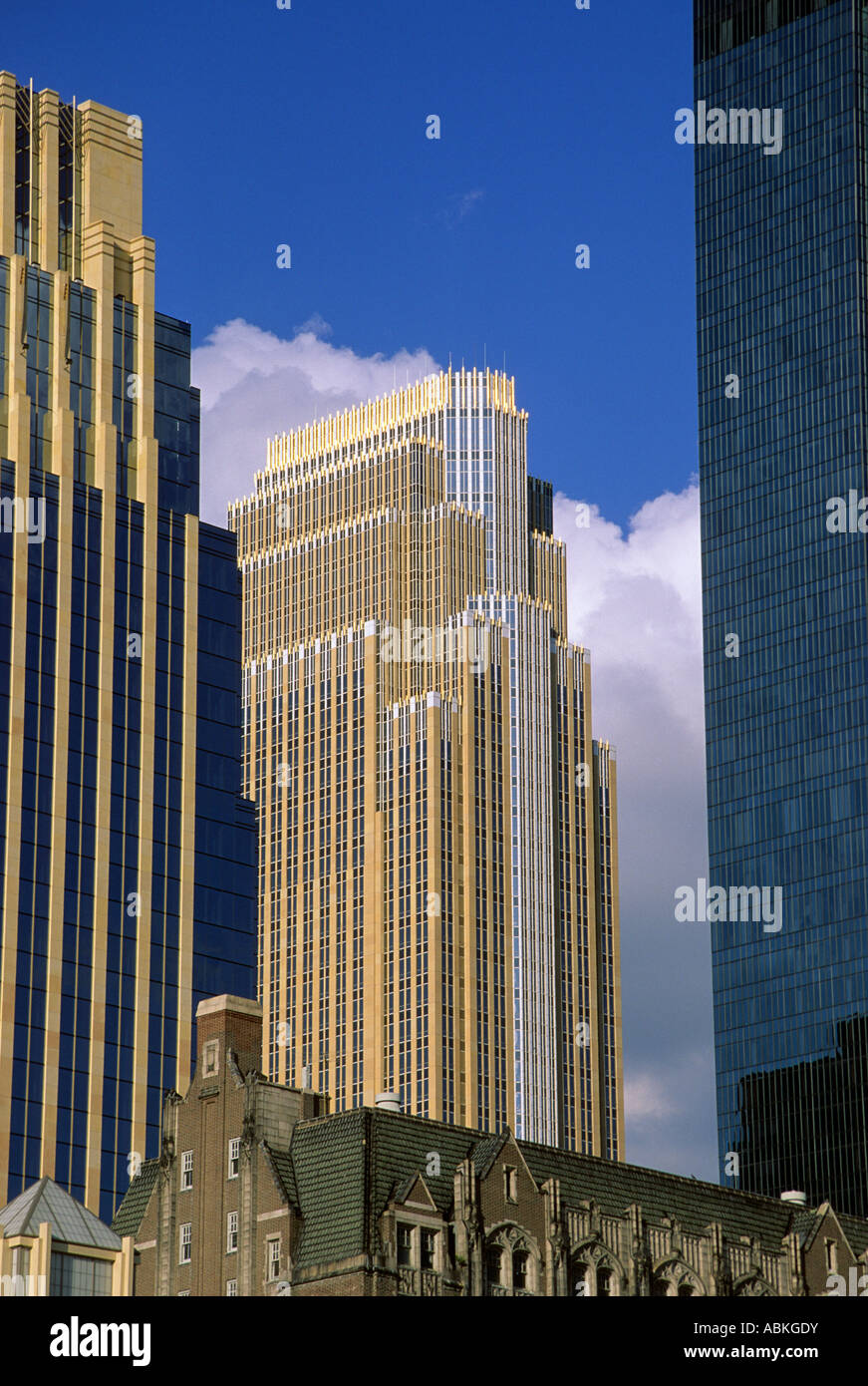 WELLS FARGO CENTER IN DOWNTOWN MINNEAPOLIS, MINNESOTA, U.S.A Stock