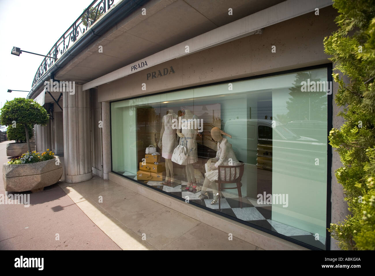 Prada shop on Avenue de Monte Carlo in Monaco Stock Photo - Alamy