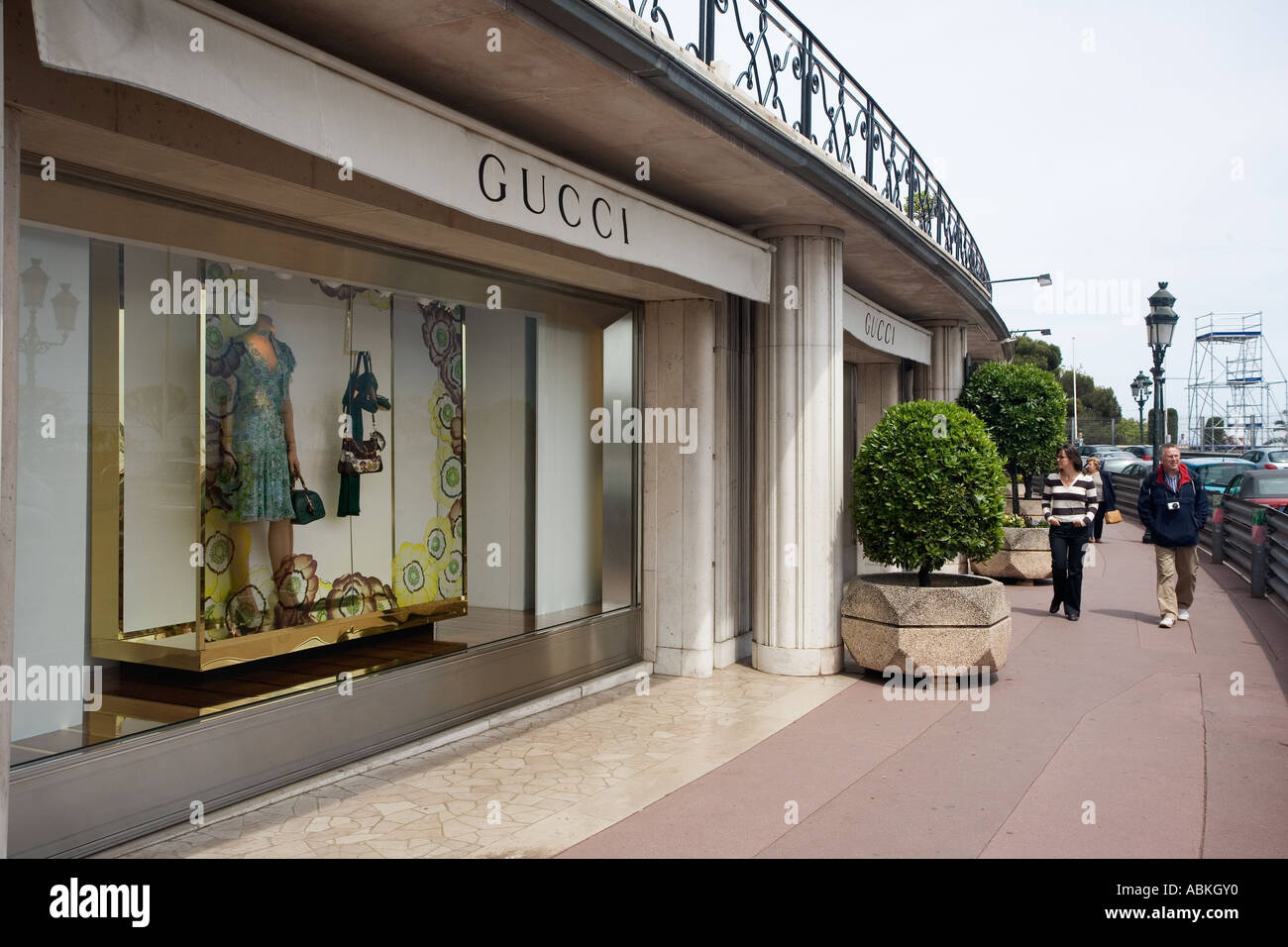 Gucci on Avenue Monte Carlo Monaco Stock Photo -