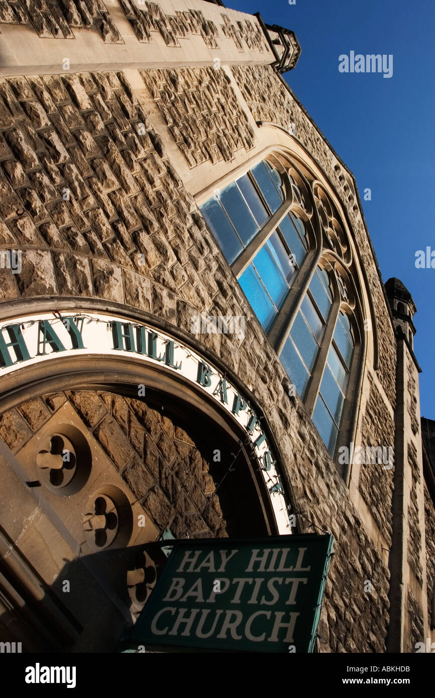 Hay Hill Baptist Church on The Paragon in Bath Somerset England Stock