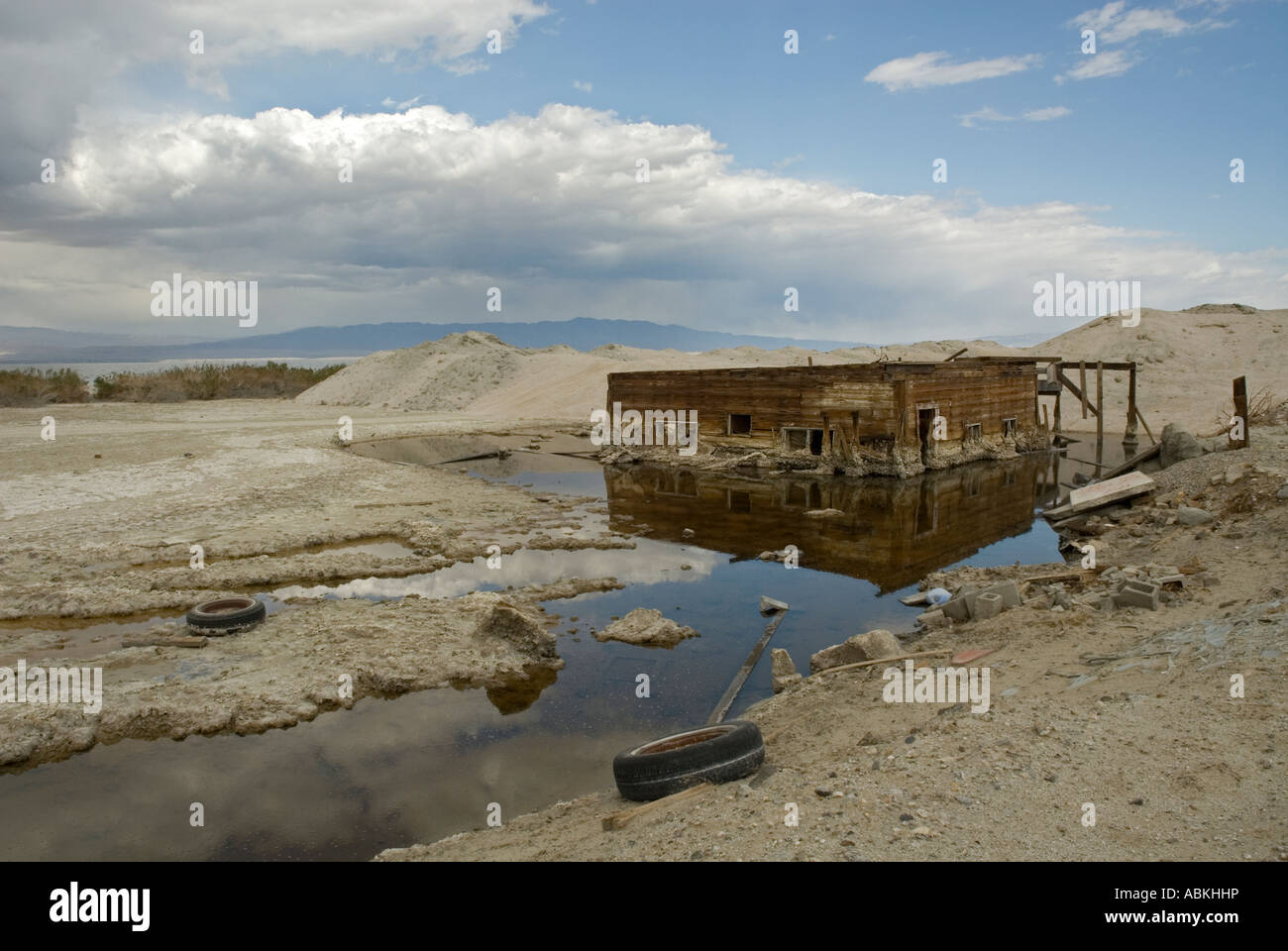 Derelict Cabin On The Shores Of The Salton Sea Salton Sea Beach